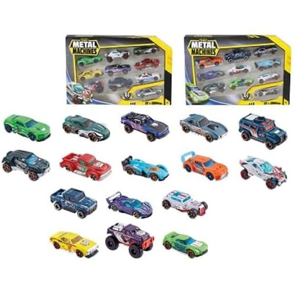 ZURU Metal Machines Bil - Bilar Serie 2 - Paket med 10 bilar