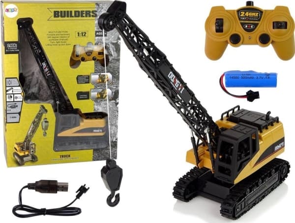 LeanToys Crane 1:12 Fjärrstyrd 2,4 GHz lätt konstruktion