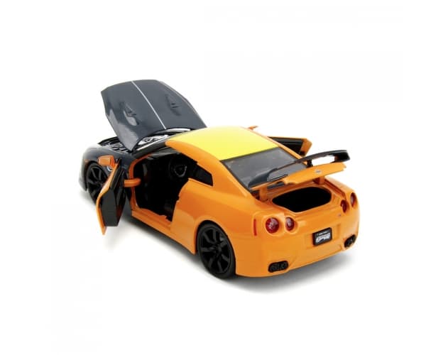 Jada Toys Naruto 2009 Nissan GT-R 1:24, Bil, Naruto, 8 år, Metall, Sort, Oransje