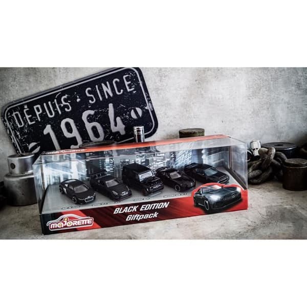 MAJORETTE Black Edition 5 fordon Giftpack