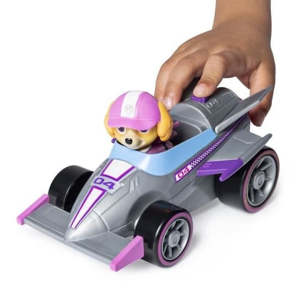 Paw Patrol interaktivt racingfordon + READY RACE RESCUE Stella statyett - Paw Patrol