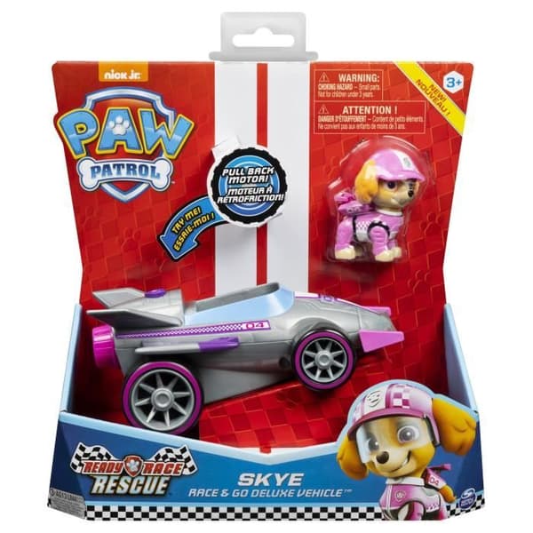 Paw Patrol interaktivt racingfordon + READY RACE RESCUE Stella statyett - Paw Patrol