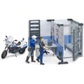 Miniatyrbild 1 av 4: bworld polisstation med polismotorcykel - Bruder - Leksak för barn från 4 år och uppåt