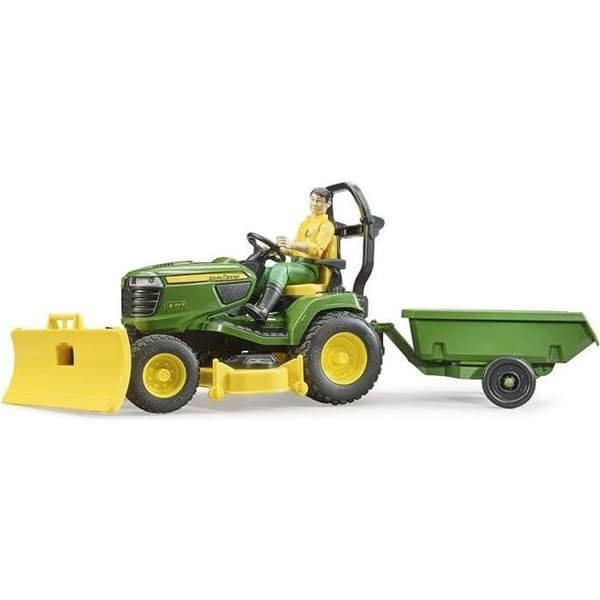 bworld John Deere grästraktor set med släp - BRUDER - För barn Pojkar