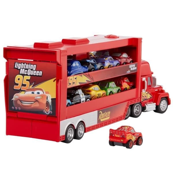 Mack Mini Transporter Fordon - Bilar - MATTEL - Röd - Transportkapacitet 18 fordon