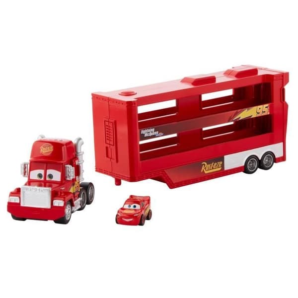 Mack Mini Transporter Fordon - Bilar - MATTEL - Röd - Transportkapacitet 18 fordon