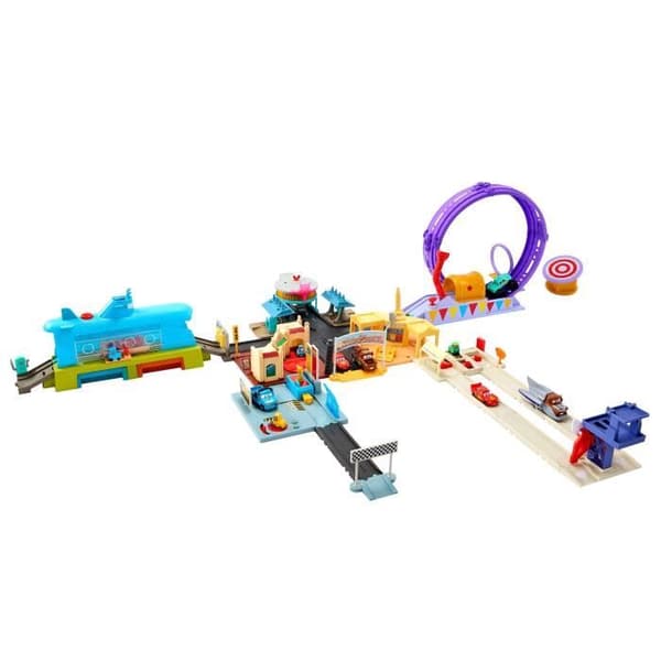 Disney+ Cars On the Road-lekset - Undervattensbiltvätt - MATTEL - Färgväxlare - från 3 år och uppåt