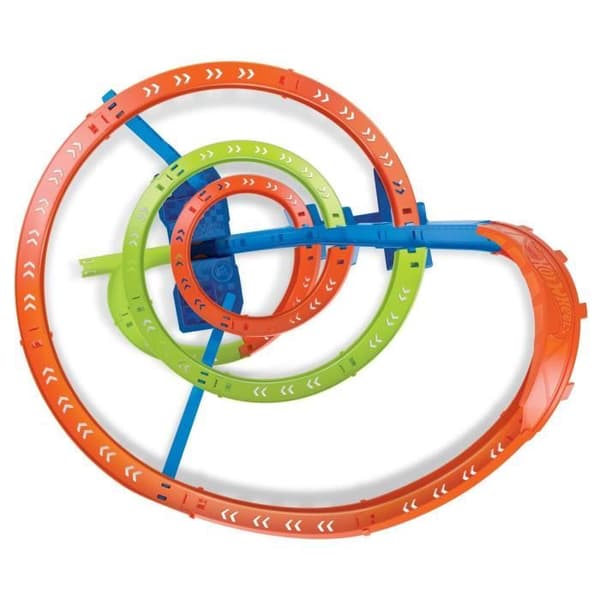 Hot Wheels - Cyclone Crash - Minifordon Circuit Playset - Motoriserad booster - från 5 år och uppåt