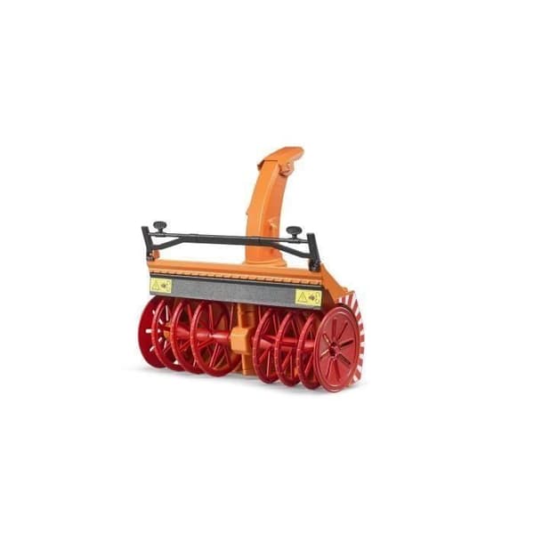 Snöslunga - BRUDER - Kompatibel med traktorer och lastbilar - Interiör - Orange