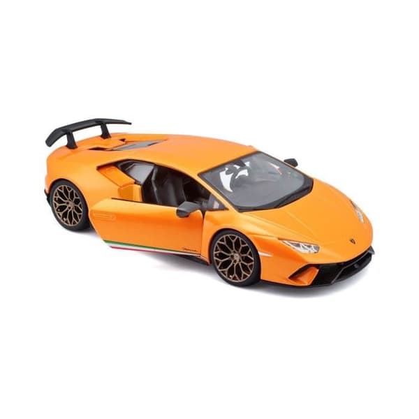 Miniatyrfordon - BBURAGO - 1/24 LAMBORGHINI Huracan Peformante - Orange - Interiör - 3 år och uppåt