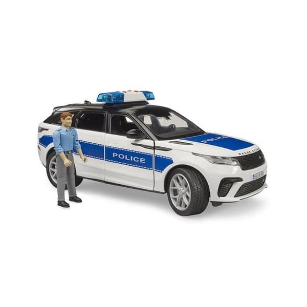 Polisfordon - Bruder - 02890 - Range Rover Velar - 1:16 - Med polis - Skala 1:16