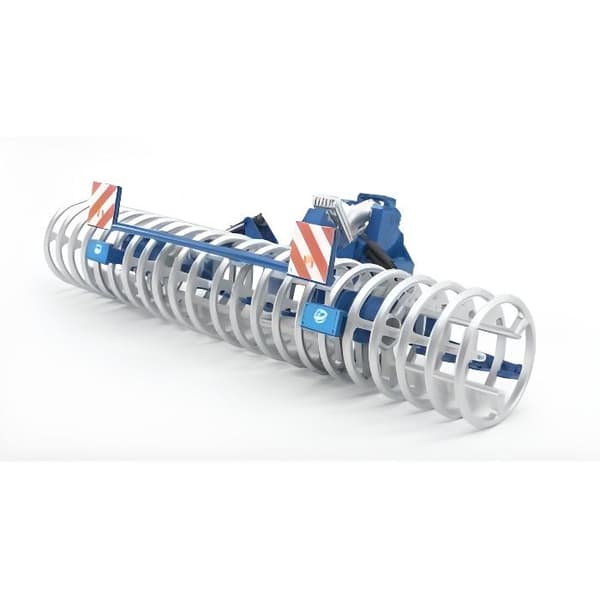 Jordbruksmaskin i miniatyr - BRUDER - Lemken Front Roller - Pojke - 3 år och uppåt - Fällbar på varje sida Blå, Grå