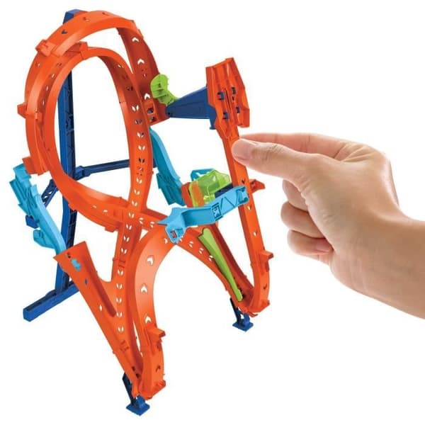 Hot Wheels®-Grand Huit Stunt-Set 2 spår, 1 Hot Wheels HMB15 bil