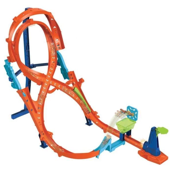 Hot Wheels®-Grand Huit Stunt-Set 2 spår, 1 Hot Wheels HMB15 bil