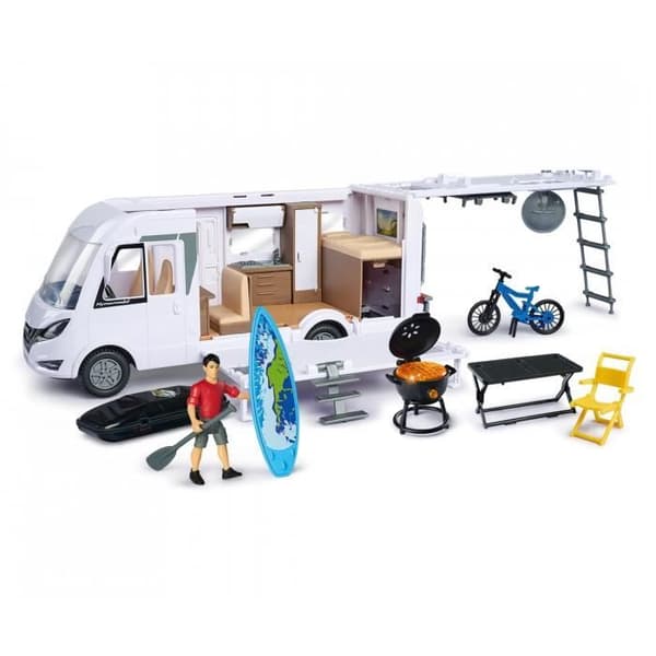 Leksak - Dickie Toys - Hymer husbil - Utfällbar - Inkluderade tillbehör - 30 cm