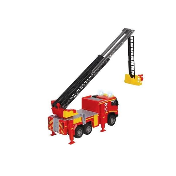 Volvo Brandbil - MAJORETTE - 19 cm - Öppna dörrar - Ljud och ljus