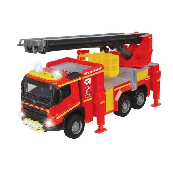 Volvo Brandbil - MAJORETTE - 19 cm - Öppna dörrar - Ljud och ljus
