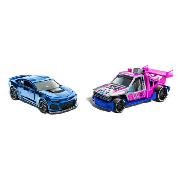 Hot Wheels®-2 Pull Back Vehicles-Set 1/43 skala HPR91