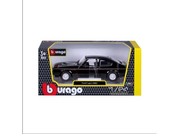 BBURAGO Ford Capri GT (1982), City car model, Preassembled, 1:24, Ford Capri 1600 GT, Any gender, Metal, Plastic