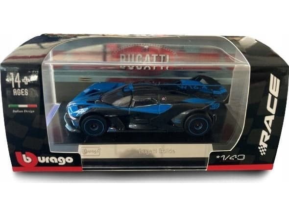 Bburago Bugatti Bolide svart-blå BBURAGO