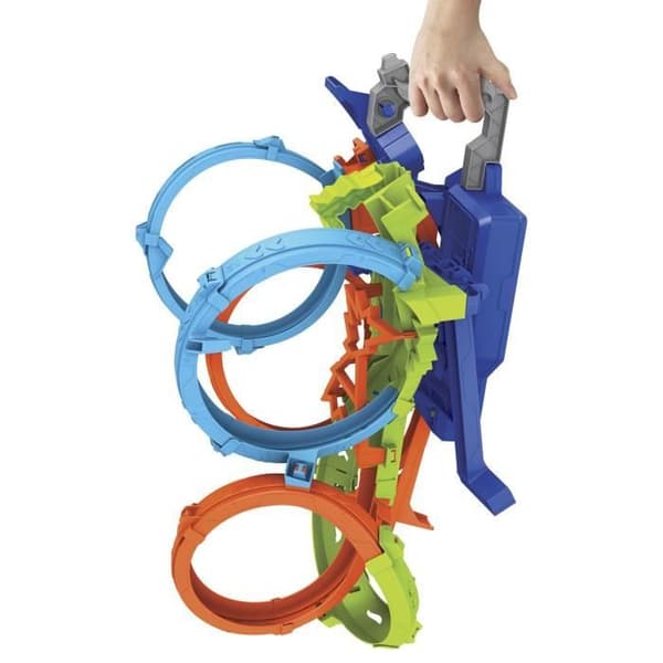 Hot Wheels-Ultra Crash Looping Set-HXR70 Thruster och bil