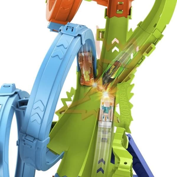 Hot Wheels-Ultra Crash Looping Set-HXR70 Thruster och bil