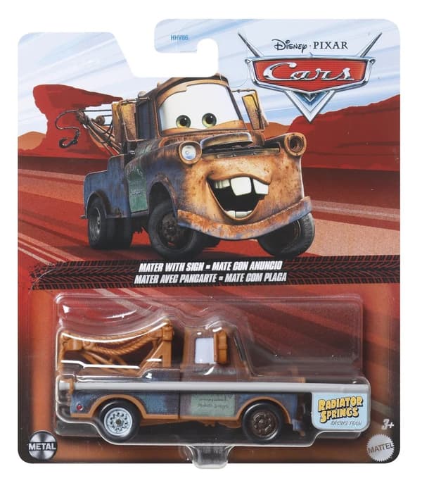 Disney Cars 1:55 Mater with sign