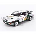 Miniatyrbild 2 av 4: Samlarbil i miniatyr - SOLIDO 1/18 - FORD Sierra Cosworth - Tour de Corse 1988 - Vit/grön