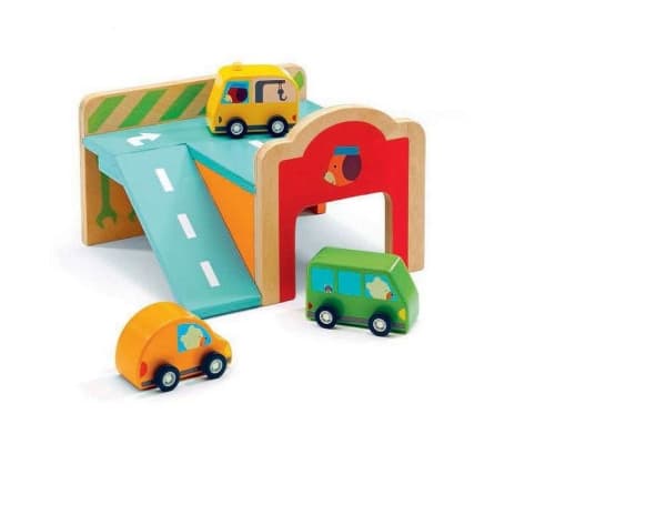 DJECO DJ06387, Vehicle & track set, 1,5 år, Tre, Flerfarget