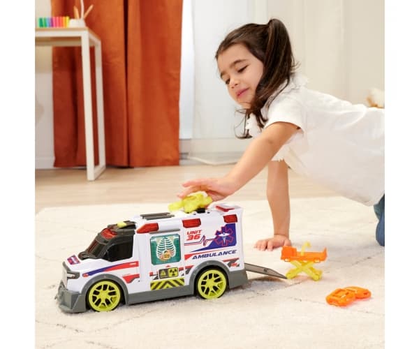 Dickie Toys 203307003, Ambulanssi, 3 vuotta, AA, punainen, valkoinen