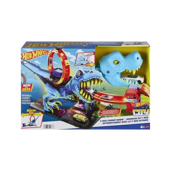 Hot Wheels - Attack of the T-Rex - Set med 1 bil liten bil - Fordon - från 4 år och uppåt