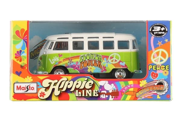 Maisto VW Samba 11,4 cm Hippie Line linja-auto vihreä