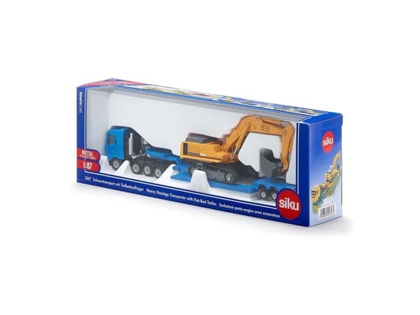 Siku 1:87 Heavy Haulage With Flat-Bed Trailer