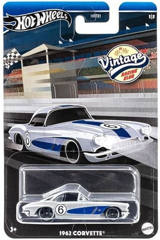 Hot Wheels Vintage 1:64 1962 Corvette