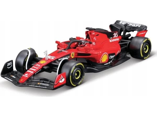 BBURAGO Ferrari Racing – 2023 #16, Modellsportbil, Förmonterad, 1:43, Ferrari Racing, Alla, Metall, Plast