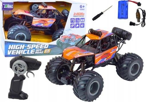 LeanToys R/C off-road bil 1:8 stötdämpare orange