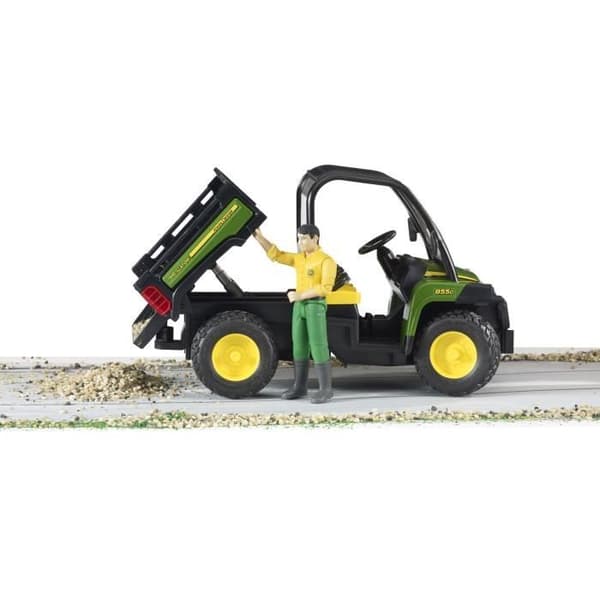 John Deere Gator XUV855D terrängfordon med statyett - BRUDER
