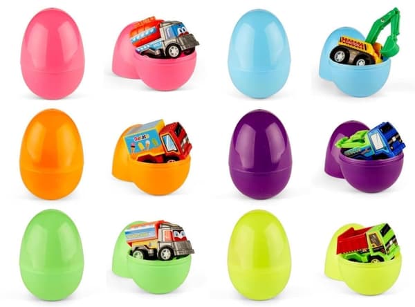Påskägg Byggfordon 1200-pack PRETEX