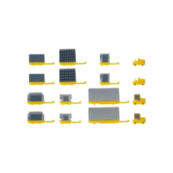 Monterade miniatyrer - Container Fahrzeuge -neu- 1/500 Herpa