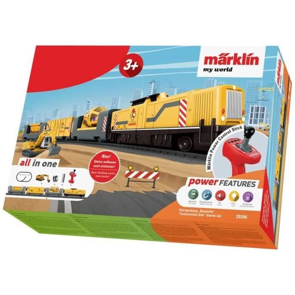Byggtåg - Märklin - World 29346 H0 my World - Batteri - Magnetisk koppling - Gul