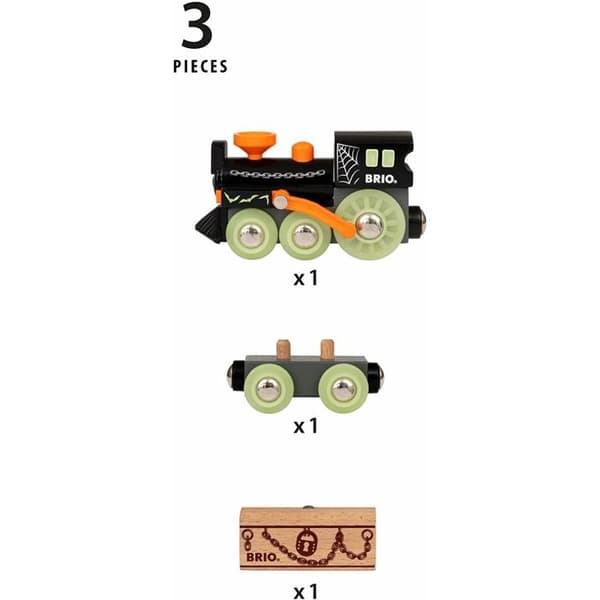 BRIO Ghost Train - Modell 33986 - Läskigt med glänsande detaljer - Blandat - Från 3 år