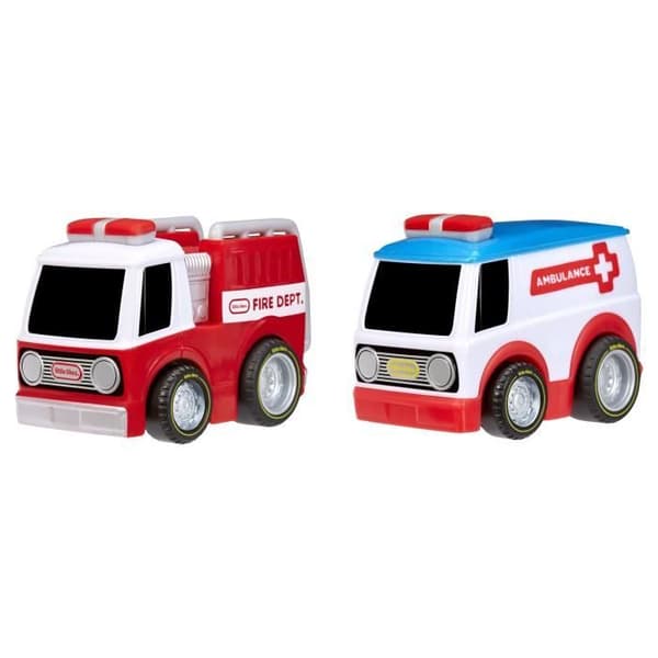 Little Tikes - Crazy Fast Pull Back Car 2-Pack - Rescue Cars