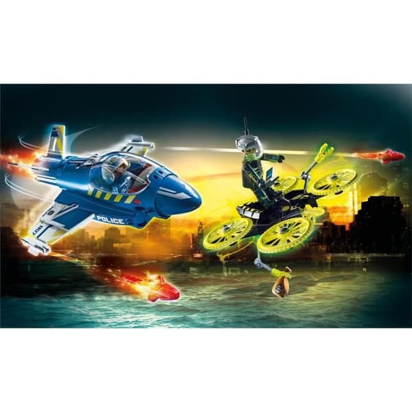 PLAYMOBIL - 70780 - Polisjet och drönare - Flerfärgad - Blå - Playmobil City Action