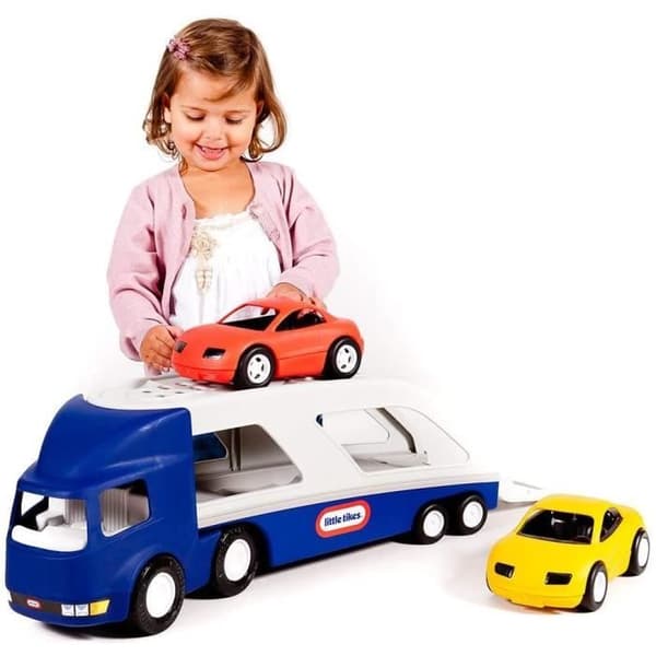 Little Tikes - Stor bilhållare med 2 sportbilar - från 3 år och uppåt