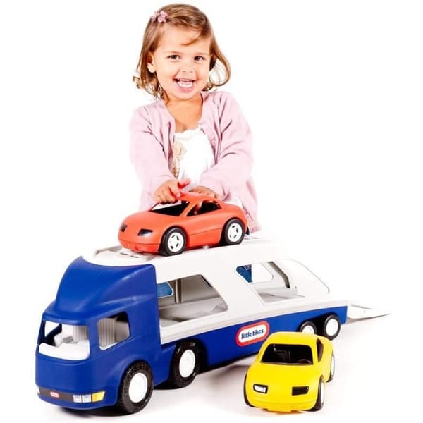 Little Tikes - Stor bilhållare med 2 sportbilar - från 3 år och uppåt