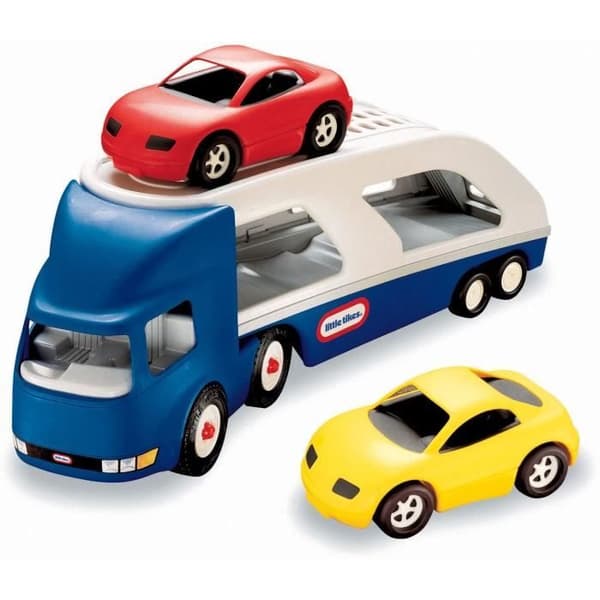Little Tikes - Stor bilhållare med 2 sportbilar - från 3 år och uppåt