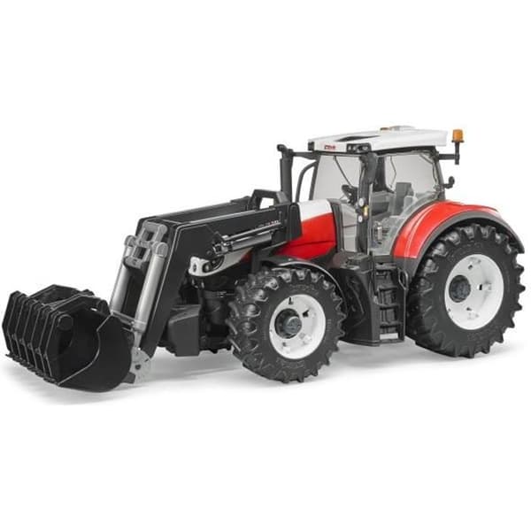 STEYR 6300 Terrus CVT traktor med gaffel - BRUDER - Skala 1:16 - 44,5 cm