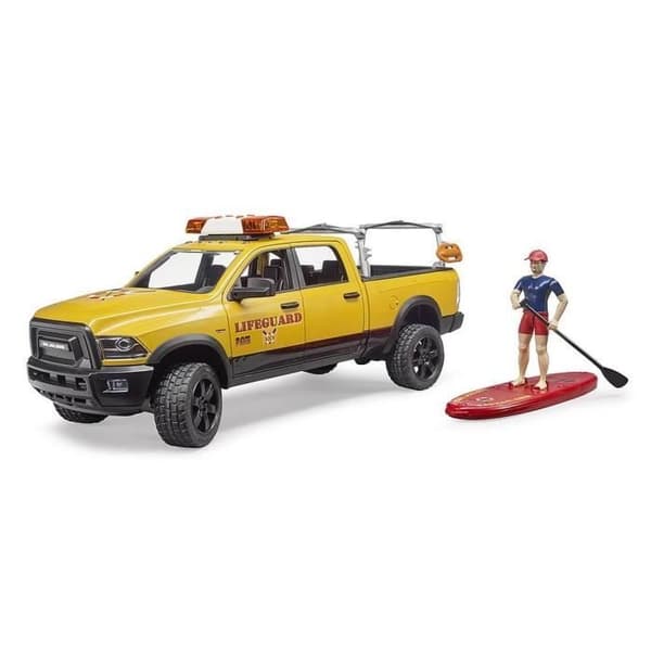 Räddningsfordon - BRUDER - Dodge RAM 2500 Power Wagon - Skala 1/16 - Utomhusbruk - Blandat