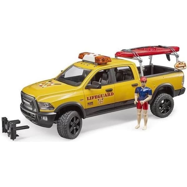 Räddningsfordon - BRUDER - Dodge RAM 2500 Power Wagon - Skala 1/16 - Utomhusbruk - Blandat