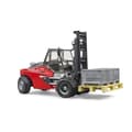Miniatyrbild 3 av 4: Linde HT160D gaffeltruck med pall och låda - Bruder